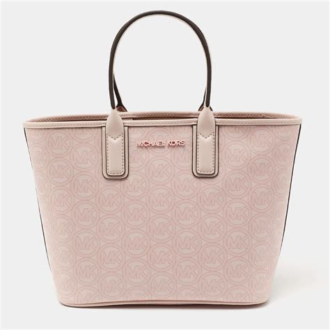 michael kors pearl grey backpack|michael kors pink canvas tote.